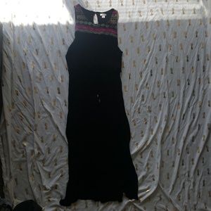 Black maxi dress